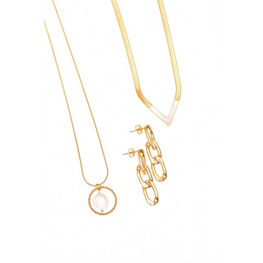 NEW 123 AMORE women's take for granted jewelry bundle in gold